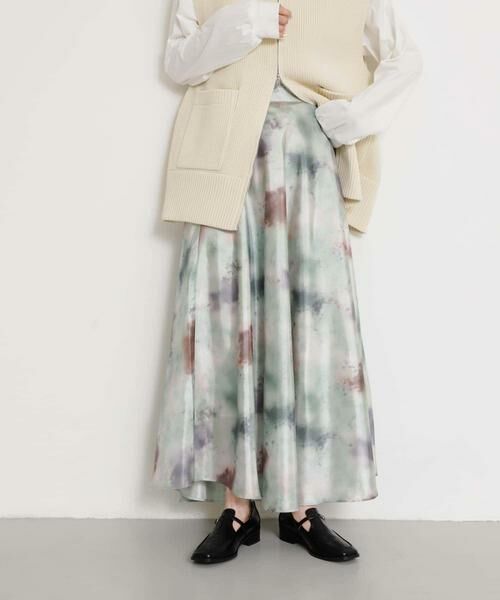 SENSE OF PLACE by URBAN RESEARCH / センスオブプレイス バイ アーバンリサーチ スカート | ボカシプリントロングスカート | 詳細5