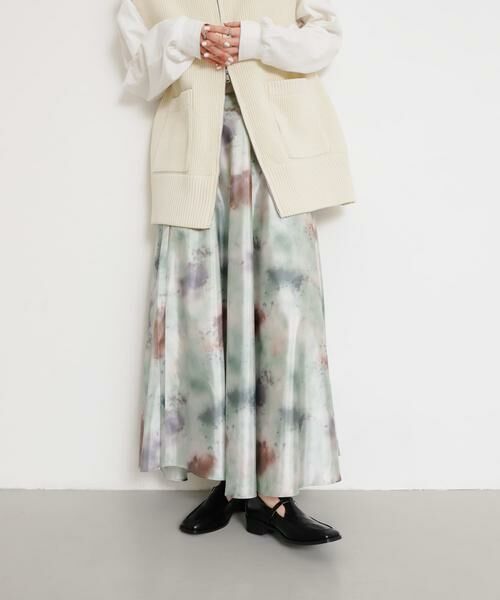 SENSE OF PLACE by URBAN RESEARCH / センスオブプレイス バイ アーバンリサーチ スカート | ボカシプリントロングスカート | 詳細6
