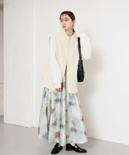 SENSE OF PLACE by URBAN RESEARCH / センスオブプレイス バイ アーバンリサーチ スカート | ボカシプリントロングスカート | 詳細9
