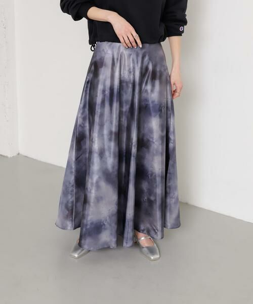 SENSE OF PLACE by URBAN RESEARCH / センスオブプレイス バイ アーバンリサーチ スカート | ボカシプリントロングスカート | 詳細24