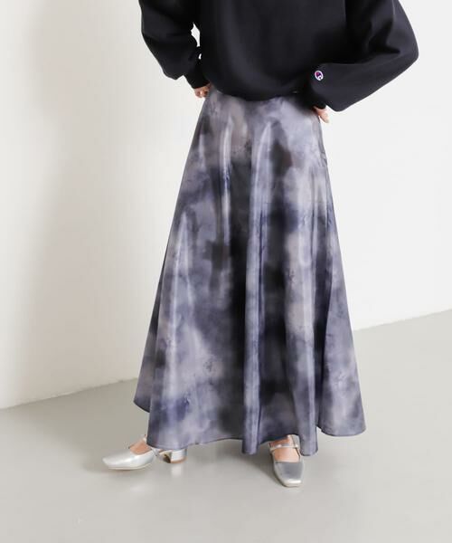 SENSE OF PLACE by URBAN RESEARCH / センスオブプレイス バイ アーバンリサーチ スカート | ボカシプリントロングスカート | 詳細25