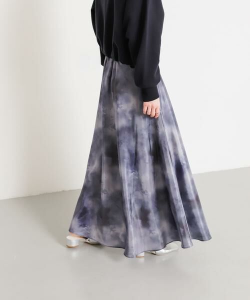 SENSE OF PLACE by URBAN RESEARCH / センスオブプレイス バイ アーバンリサーチ スカート | ボカシプリントロングスカート | 詳細26