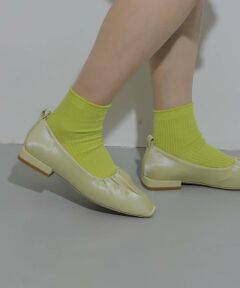 SENSE OF PLACE by URBAN RESEARCH / センスオブプレイス バイ アーバンリサーチ パンプス | シャイニーギャザーフラットシューズ