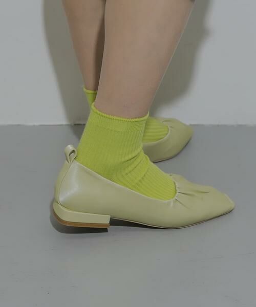 SENSE OF PLACE by URBAN RESEARCH / センスオブプレイス バイ アーバンリサーチ パンプス | シャイニーギャザーフラットシューズ | 詳細1