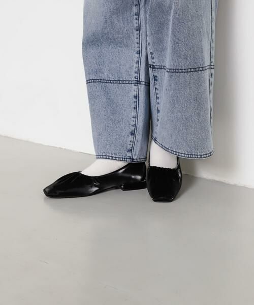 SENSE OF PLACE by URBAN RESEARCH / センスオブプレイス バイ アーバンリサーチ パンプス | シャイニーギャザーフラットシューズ | 詳細12