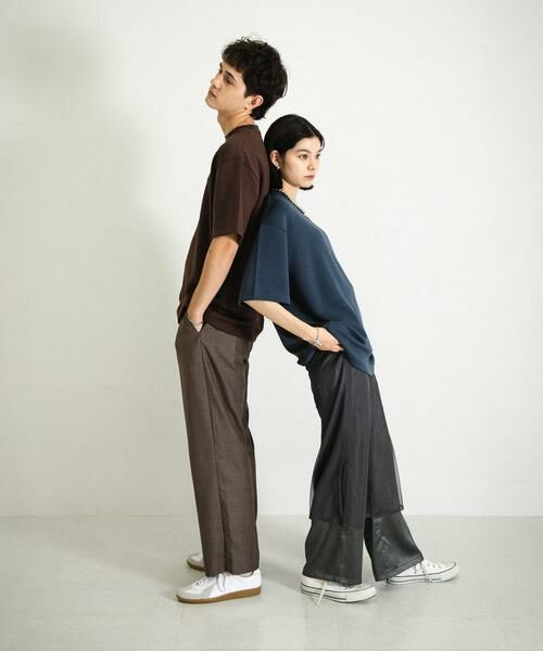 SENSE OF PLACE by URBAN RESEARCH / センスオブプレイス バイ アーバンリサーチ Tシャツ | 『一部WEB限定カラー』『ユニセックス』シシュウダンボールポンチショートスリーブTシャツ | 詳細30