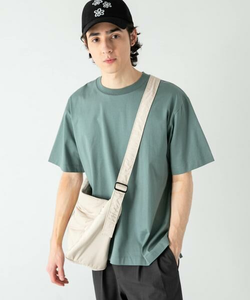 SENSE OF PLACE by URBAN RESEARCH / センスオブプレイス バイ アーバンリサーチ Tシャツ | シルケットTシャツ(5分袖)(グリーン)