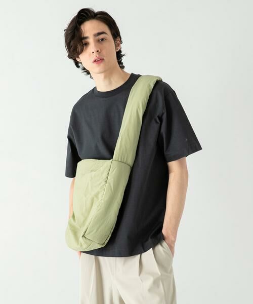 SENSE OF PLACE by URBAN RESEARCH / センスオブプレイス バイ アーバンリサーチ Tシャツ | シルケットTシャツ(5分袖)(チャコールグレー)