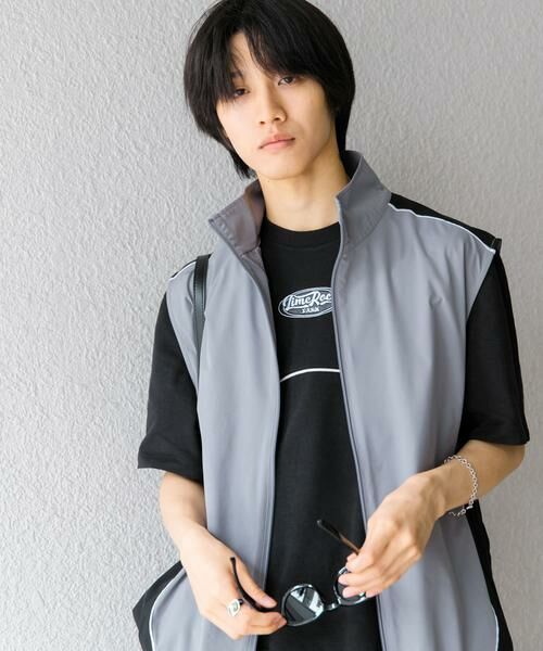 SENSE OF PLACE by URBAN RESEARCH / センスオブプレイス バイ アーバンリサーチ Tシャツ | ブロックドデザインTシャツ(5分袖) | 詳細30