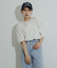 SENSE OF PLACE by URBAN RESEARCH / センスオブプレイス バイ アーバンリサーチ Tシャツ | 『ユニセックス』ハイショクステッチデザインT(5分袖)