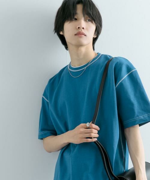 SENSE OF PLACE by URBAN RESEARCH / センスオブプレイス バイ アーバンリサーチ Tシャツ | 『ユニセックス』ハイショクステッチデザインT(5分袖) | 詳細13