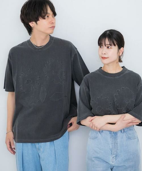 SENSE OF PLACE by URBAN RESEARCH / センスオブプレイス バイ アーバンリサーチ Tシャツ | 『ユニセックス』フェードポップアートフラワーTシャツ(5分袖) | 詳細21
