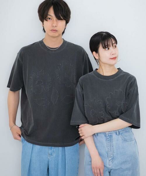 SENSE OF PLACE by URBAN RESEARCH / センスオブプレイス バイ アーバンリサーチ Tシャツ | 『ユニセックス』フェードポップアートフラワーTシャツ(5分袖) | 詳細22