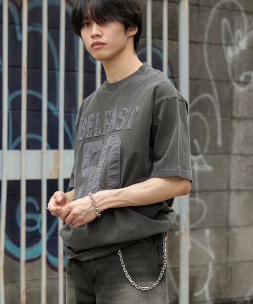 SENSE OF PLACE by URBAN RESEARCH / センスオブプレイス バイ アーバンリサーチ Tシャツ | フェードナンバリングTシャツ(5分袖) | 詳細14