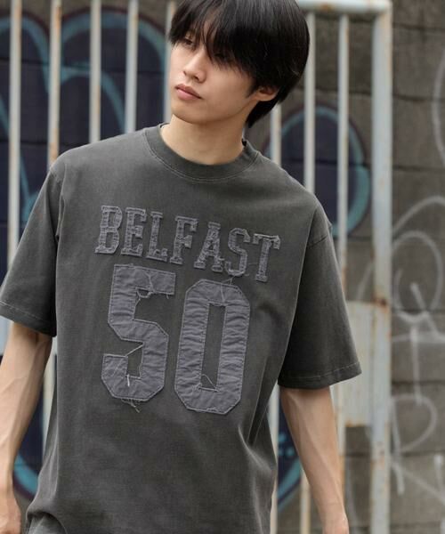 SENSE OF PLACE by URBAN RESEARCH / センスオブプレイス バイ アーバンリサーチ Tシャツ | フェードナンバリングTシャツ(5分袖) | 詳細15