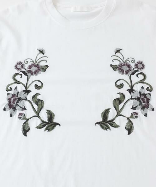 SENSE OF PLACE by URBAN RESEARCH / センスオブプレイス バイ アーバンリサーチ Tシャツ | ボタニカルシシュウクルーネックTシャツ(5分袖) | 詳細12