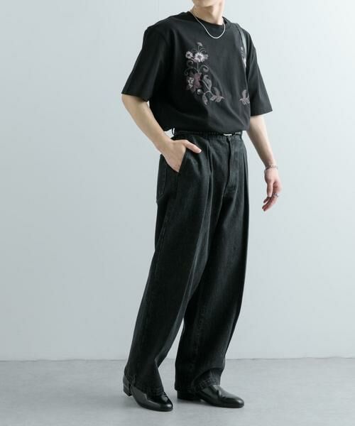 SENSE OF PLACE by URBAN RESEARCH / センスオブプレイス バイ アーバンリサーチ Tシャツ | ボタニカルシシュウクルーネックTシャツ(5分袖) | 詳細14