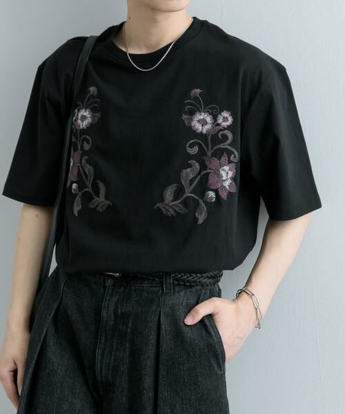 SENSE OF PLACE by URBAN RESEARCH / センスオブプレイス バイ アーバンリサーチ Tシャツ | ボタニカルシシュウクルーネックTシャツ(5分袖) | 詳細16