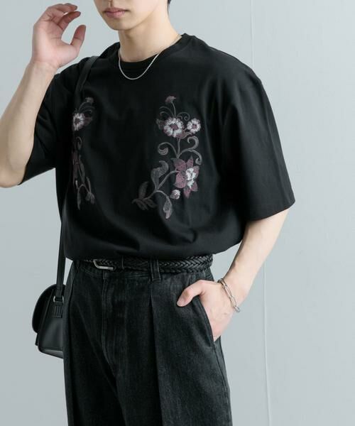 SENSE OF PLACE by URBAN RESEARCH / センスオブプレイス バイ アーバンリサーチ Tシャツ | ボタニカルシシュウクルーネックTシャツ(5分袖) | 詳細19