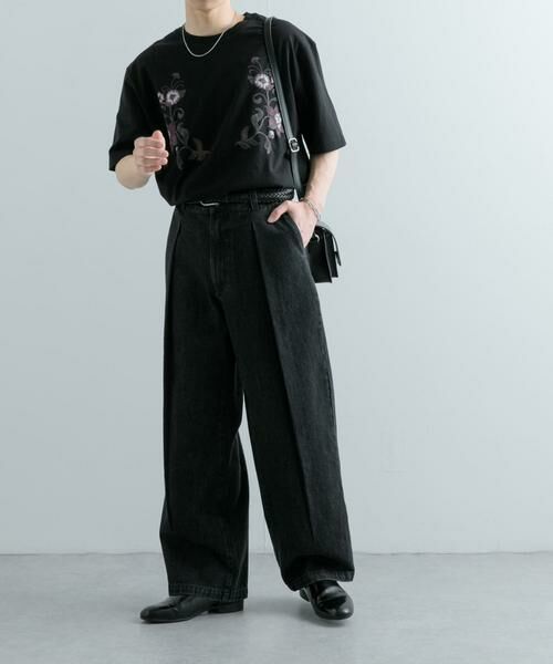 SENSE OF PLACE by URBAN RESEARCH / センスオブプレイス バイ アーバンリサーチ Tシャツ | ボタニカルシシュウクルーネックTシャツ(5分袖) | 詳細21