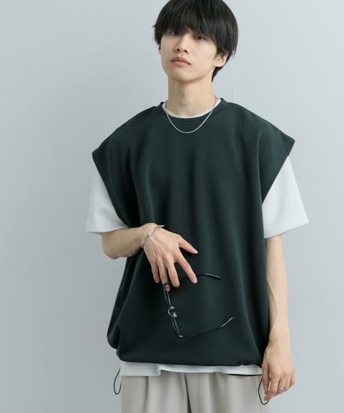 SENSE OF PLACE by URBAN RESEARCH / センスオブプレイス バイ アーバンリサーチ Tシャツ | エクストラルーズドローコードノースリーブTシャツ | 詳細3