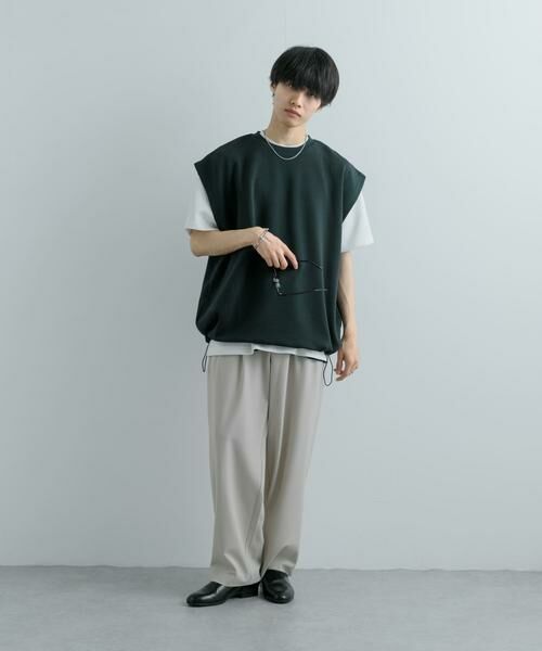 SENSE OF PLACE by URBAN RESEARCH / センスオブプレイス バイ アーバンリサーチ Tシャツ | エクストラルーズドローコードノースリーブTシャツ | 詳細8