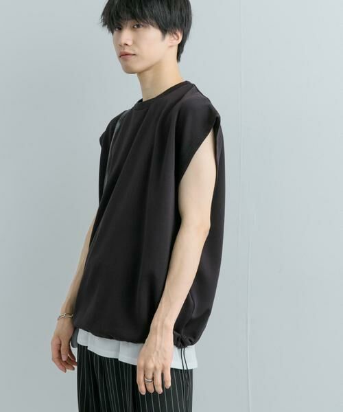 SENSE OF PLACE by URBAN RESEARCH / センスオブプレイス バイ アーバンリサーチ Tシャツ | エクストラルーズドローコードノースリーブTシャツ | 詳細18