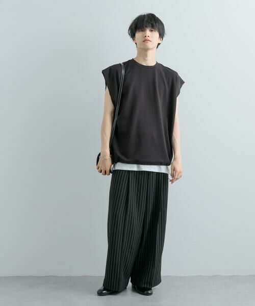 SENSE OF PLACE by URBAN RESEARCH / センスオブプレイス バイ アーバンリサーチ Tシャツ | エクストラルーズドローコードノースリーブTシャツ | 詳細20