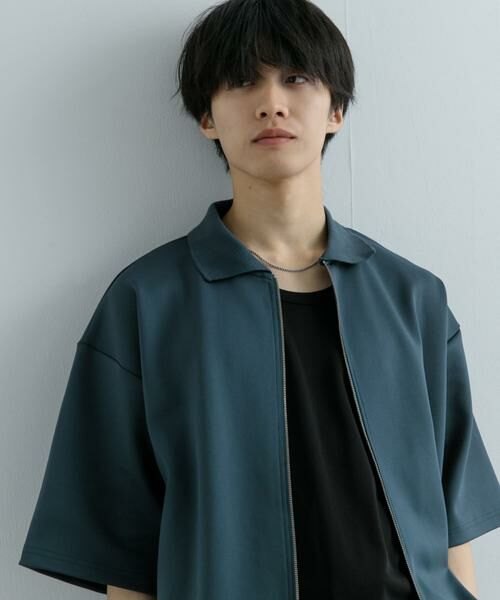 SENSE OF PLACE by URBAN RESEARCH / センスオブプレイス バイ アーバンリサーチ カーディガン・ボレロ | 『ユニセックス』ZIPカーディガンTシャツ(5分袖) | 詳細1