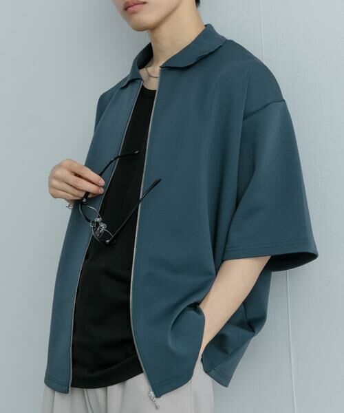 SENSE OF PLACE by URBAN RESEARCH / センスオブプレイス バイ アーバンリサーチ カーディガン・ボレロ | 『ユニセックス』ZIPカーディガンTシャツ(5分袖) | 詳細2