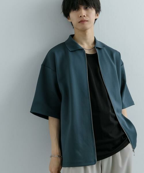 SENSE OF PLACE by URBAN RESEARCH / センスオブプレイス バイ アーバンリサーチ カーディガン・ボレロ | 『ユニセックス』ZIPカーディガンTシャツ(5分袖) | 詳細3