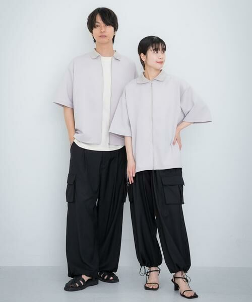 SENSE OF PLACE by URBAN RESEARCH / センスオブプレイス バイ アーバンリサーチ カーディガン・ボレロ | 『ユニセックス』ZIPカーディガンTシャツ(5分袖) | 詳細23