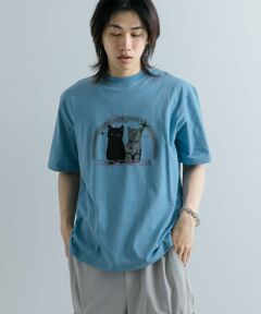 SENSE OF PLACE by URBAN RESEARCH / センスオブプレイス バイ アーバンリサーチ Tシャツ | キャットグラフィックプリントTシャツ A