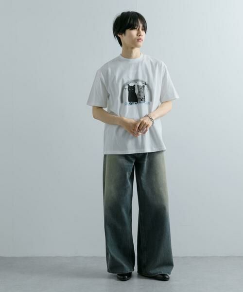 SENSE OF PLACE by URBAN RESEARCH / センスオブプレイス バイ アーバンリサーチ Tシャツ | キャットグラフィックプリントTシャツ A | 詳細15