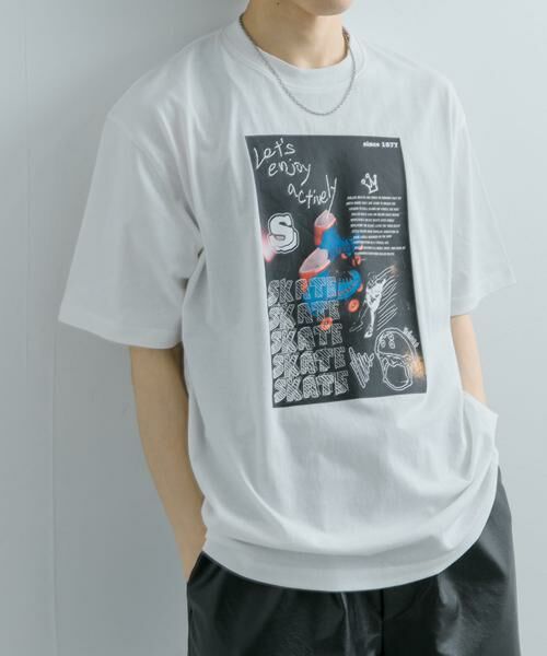 SENSE OF PLACE by URBAN RESEARCH/センスオブプレイス バイ アーバンリサーチ フォトグラフィックTシャツ A ホワイト L
