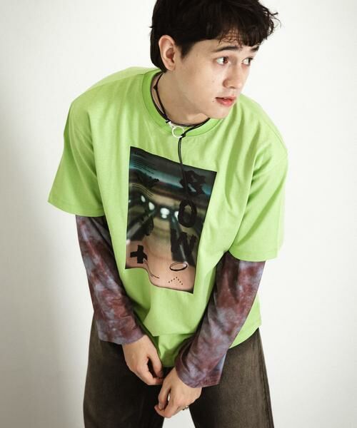 SENSE OF PLACE by URBAN RESEARCH/センスオブプレイス バイ アーバンリサーチ フォトグラフィックTシャツ B グリーン M SENSE OF PLACE by URBAN RESEARCH/センスオブプレイス バイ アーバンリサーチ フォトグラフィックTシャツ B グリーン M