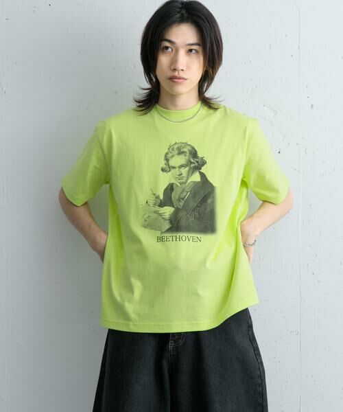 SENSE OF PLACE by URBAN RESEARCH / センスオブプレイス バイ アーバンリサーチ Tシャツ | ヴィンテージライクTシャツ(ベートーヴェン) | 詳細1