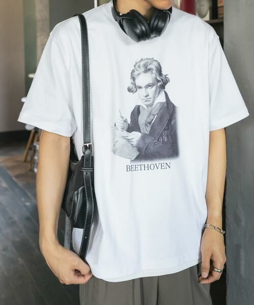 SENSE OF PLACE by URBAN RESEARCH / センスオブプレイス バイ アーバンリサーチ Tシャツ | ヴィンテージライクTシャツ(ベートーヴェン) | 詳細9