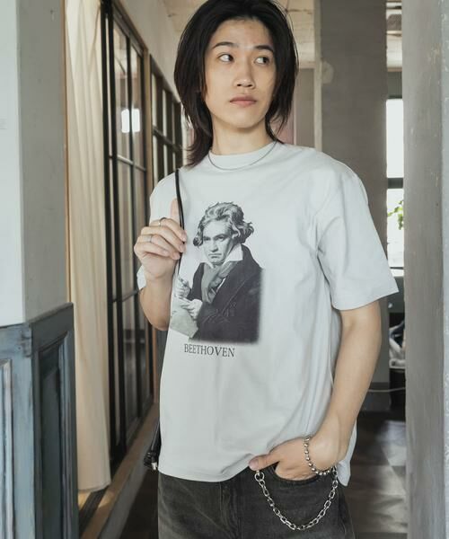 SENSE OF PLACE by URBAN RESEARCH / センスオブプレイス バイ アーバンリサーチ Tシャツ | ヴィンテージライクTシャツ(ベートーヴェン) | 詳細29