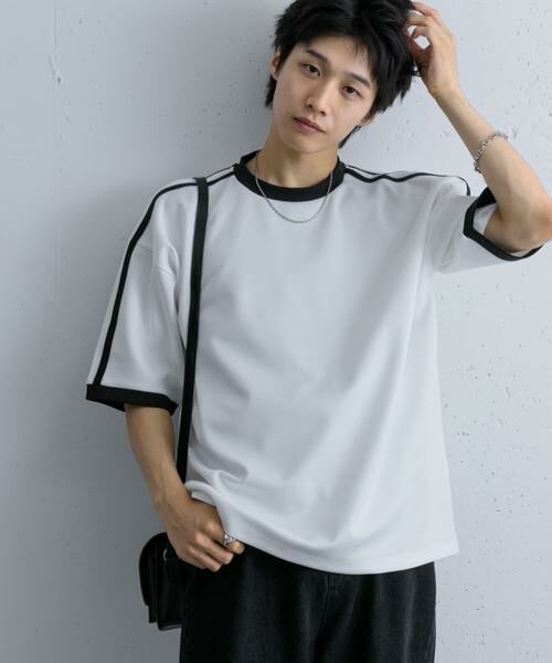 SENSE OF PLACE by URBAN RESEARCH / センスオブプレイス バイ アーバンリサーチ Tシャツ | ポンチリンガーショートスリーブTシャツ(ホワイト)