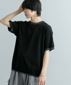 SENSE OF PLACE by URBAN RESEARCH / センスオブプレイス バイ アーバンリサーチ ニット・セーター | 『洗濯可』リブハイショクラインニットTシャツ(5分袖)
