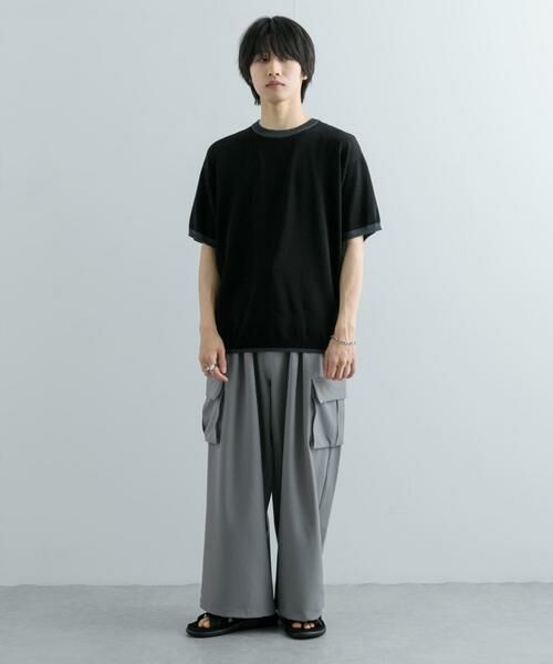 SENSE OF PLACE by URBAN RESEARCH / センスオブプレイス バイ アーバンリサーチ ニット・セーター | 『洗濯可』リブハイショクラインニットTシャツ(5分袖) | 詳細4