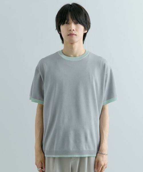 SENSE OF PLACE by URBAN RESEARCH / センスオブプレイス バイ アーバンリサーチ ニット・セーター | 『洗濯可』リブハイショクラインニットTシャツ(5分袖) | 詳細8