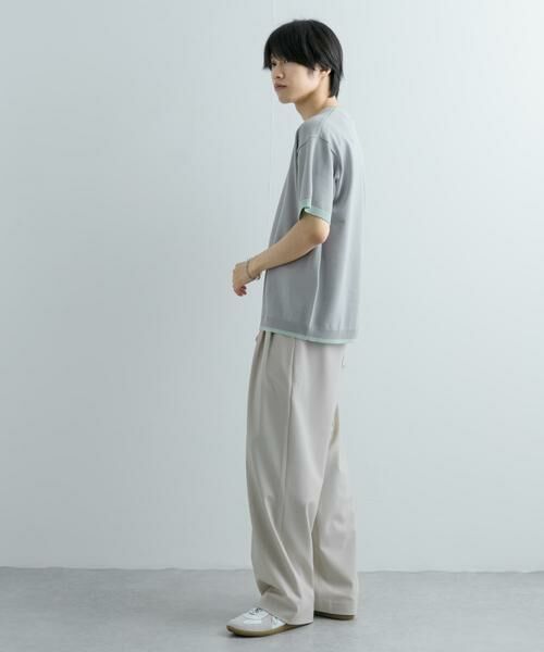 SENSE OF PLACE by URBAN RESEARCH / センスオブプレイス バイ アーバンリサーチ ニット・セーター | 『洗濯可』リブハイショクラインニットTシャツ(5分袖) | 詳細17