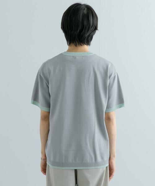 SENSE OF PLACE by URBAN RESEARCH / センスオブプレイス バイ アーバンリサーチ ニット・セーター | 『洗濯可』リブハイショクラインニットTシャツ(5分袖) | 詳細10