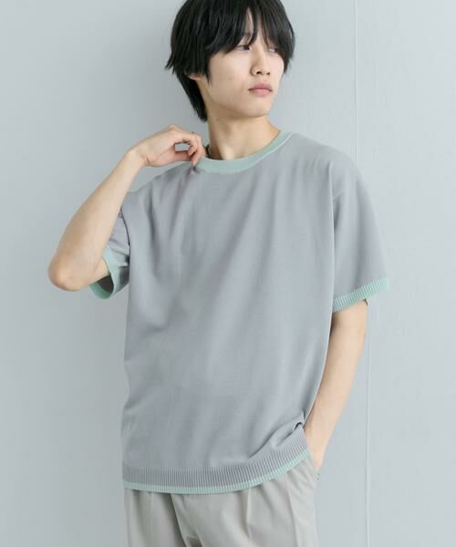 SENSE OF PLACE by URBAN RESEARCH / センスオブプレイス バイ アーバンリサーチ ニット・セーター | 『洗濯可』リブハイショクラインニットTシャツ(5分袖) | 詳細12