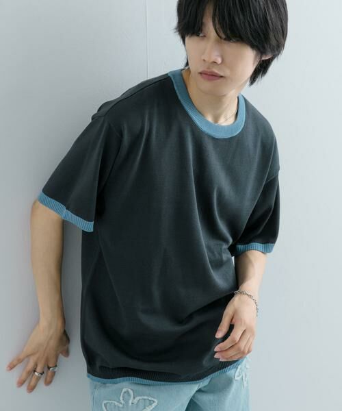 SENSE OF PLACE by URBAN RESEARCH / センスオブプレイス バイ アーバンリサーチ ニット・セーター | 『洗濯可』リブハイショクラインニットTシャツ(5分袖) | 詳細20