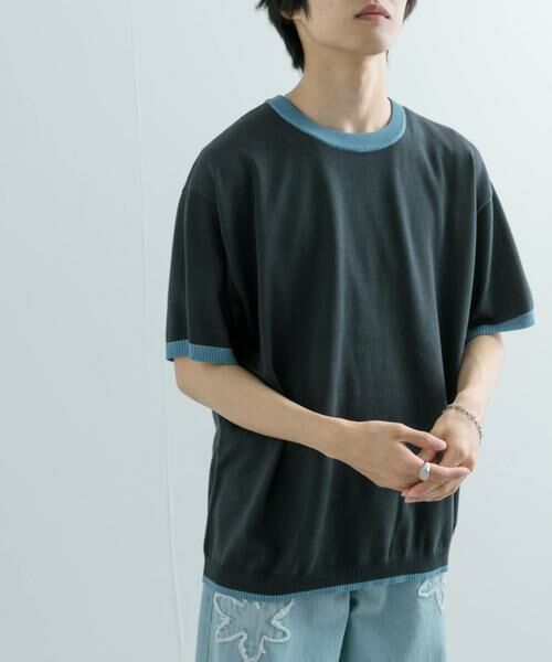 SENSE OF PLACE by URBAN RESEARCH / センスオブプレイス バイ アーバンリサーチ ニット・セーター | 『洗濯可』リブハイショクラインニットTシャツ(5分袖) | 詳細22