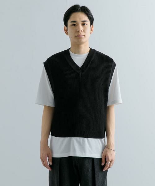SENSE OF PLACE by URBAN RESEARCH / センスオブプレイス バイ アーバンリサーチ ベスト | アゼアミクロップドニットベスト | 詳細12