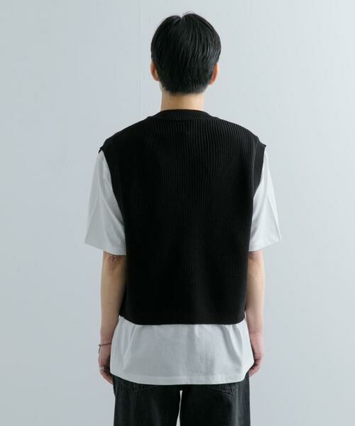 SENSE OF PLACE by URBAN RESEARCH / センスオブプレイス バイ アーバンリサーチ ベスト | アゼアミクロップドニットベスト | 詳細14